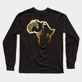 Africa gold Long Sleeve T-Shirt